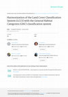 Research paper thumbnail of Harmonization of the Land Cover Classification System (LCCS) with the General Habitat Categories (GHC) classification system