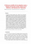 Research paper thumbnail of El discurso científico de investigadores antes y después de una intervención: aportes de la Retórica y del Sistema de la Valoración