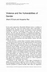 Research paper thumbnail of Violence and the vulnerabilities of gender