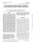 Research paper thumbnail of Young people and physical activity: a systematic review of research on barriers and facilitators