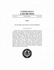 Research paper thumbnail of On the Abuse and Limits of Lawyer Discipline