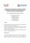 Research paper thumbnail of La comunicación como estrategia a nivel directivo: un modelo antropológico de competencias comunicacionales para la gestión de la cultura y el clima organizacional