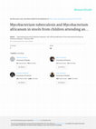 Research paper thumbnail of Mycobacterium tuberculosis and Mycobacterium africanum in stools from children attending an immunization clinic in Ibadan, Nigeria