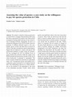 Research paper thumbnail of Assessing the value of species: a case study on the willingness to pay for species protection in Chile