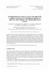 Research paper thumbnail of ENVIRONMENTAL POLLUTANTS AND ORGANIC CARBON CONTENT IN SEDIMENTS FROM AN AREA OF THE MOROCCAN MEDITERRANEAN COAST