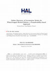 Research paper thumbnail of Online Discovery of Locomotion Modes for Wheel-Legged Hybrid Robots: a Transferability-based Approach