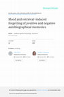 Research paper thumbnail of Mood and retrieval‐induced forgetting of positive and negative autobiographical memories