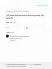 Research paper thumbnail of Calcium and neuronal development and growth