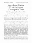 Research paper thumbnail of Anecdotari feixista: el pas del Comte Ciano per la Torre