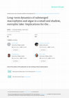 Research paper thumbnail of Long‐term dynamics of submerged macrophytes and algae in a small and shallow, eutrophic lake: implications for the stability of macrophyte‐dominance