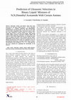 Research paper thumbnail of Prediction of Ultrasonic Velocities in  Binary Liquid  Mixtures of  N,N,Dimethyl Acetamide With Certain Amines