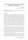 Research paper thumbnail of La música popular como "recurso cultural" de protesta y resistencia. El caso Calle 13.