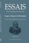 Research paper thumbnail of Usages critiques de Montaigne, études réunies par Ph. Desan et Véronique Ferrer, Essais, revue interdisciplinaire d'humanités, Hors-série 2016