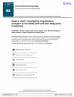 Research paper thumbnail of Dead or alive? Investigating long-distance transport of live fallow deer and their body parts in antiquity