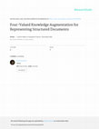 Research paper thumbnail of Four-Valued Knowledge Augmentation for Representing Structured Documents