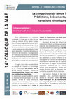 Research paper thumbnail of La composition du temps ? Prédictions, événements, narrations historiques