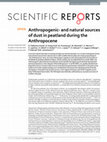 Research paper thumbnail of Anthropogenic-and natural sources of dust in peatland during the Anthropocene