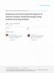 Research paper thumbnail of Evaluation of environmental impacts of harvest residue-based bioenergy using radiative forcing analysis