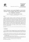 Research paper thumbnail of Sexist German-non-sexist English or non-sexist German-sexist English? Historical observations on a pragmatic question* 1