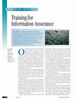 Research paper thumbnail of Training for information assurance