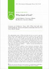 Research paper thumbnail of What kind of God?