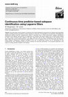 Research paper thumbnail of Continuous-time predictor-based subspace identification using laguerre filters