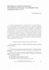 Research paper thumbnail of REFORMAS CONSTITUCIONALES INCONSTITUCIONALES: UNA PERSPECTIVA NORMATIVISTA