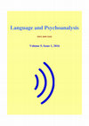 Research paper thumbnail of Language and Psychoanalysis Volume 5 Issue 1 (2016)