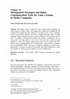 Research paper thumbnail of Management Strategies and Online Communication Tools for Value Creation in Media Companies