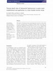 Research paper thumbnail of Thermal Death Time of Salmonella Typhimurium In Oyster Meat: Establishment and Application In a Heat-Treated Ceviche Recipe