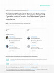 Research paper thumbnail of Nonlinear Dynamics of Resonant Tunneling Optoelectronic Circuits for Wireless/Optical Interfaces