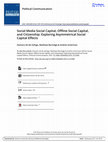 Research paper thumbnail of Social Media Social Capital, Offline Social Capital, and Citizenship: Exploring Asymmetrical Social Capital Effects