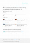 Research paper thumbnail of Translational control of transposition activity of the bacterial insertion sequence IS1. EMBO J 10: 705-712