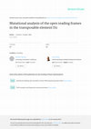 Research paper thumbnail of Mutational analysis of the open reading frames in the transposable element IS1. Genetics 120: 47-55