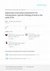 Research paper thumbnail of Expression of proteins essential for IS1 transposition: specific binding of InsA to the ends of IS1. EMBO J 6: 3163-3169