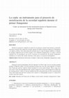 Research paper thumbnail of "La copla: un instrumento para el proyecto de moralización de la sociedad española durante el primer franquismo"