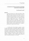 Research paper thumbnail of O paradoxo da Defesa Nacional no regime democrático brasileiro / The paradox of National Defense in the Brazilian democratic regime