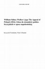 Research paper thumbnail of William Sidney Walker i jego ‘The Appeal of Poland’ (1816). Glosa do stosunków polsko-brytyjskich w epoce napoleońskiej