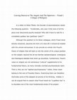 Research paper thumbnail of Leaving Heaven to The Angels And The Sparrows —Freud's Critique of Religion