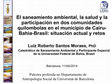 Research paper thumbnail of El saneamiento ambiental, la salud y la participación en dos comunidades quilombolas en el municipio de Cairu- Bahia-Brasil: situación actual y retos