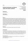 Research paper thumbnail of Cultural nationalism and liberal values: An elusive synthesis