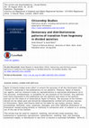 Research paper thumbnail of Democracy and distributiveness: patterns of transition from hegemony in divided societies