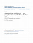 Research paper thumbnail of An Assessment of Computer and ICT Skills Among Secondary School Teachers in Ota Ogun State