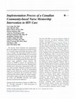 Research paper thumbnail of Implementation Process of a Canadian Community-based Nurse Mentorship Intervention in HIV Care Association of Nurses in AIDS Care