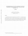 Research paper thumbnail of Multidimensional Quantum Cosmology: Quantum Wormholes, Third Quantization, Inflation from "Nothing", ETC.1