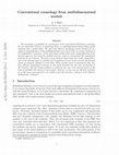 Research paper thumbnail of Conventional cosmology from multidimensional models