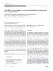 Research paper thumbnail of The effect of excess copper on growth and physiology of important food crops: a review