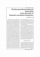 Research paper thumbnail of The Romanian-Russian Bilateral Relations in the aftermath of Romania's Euroatlantic Integration 