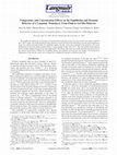 Research paper thumbnail of Temperature and Concentration Effects on the Equilibrium and Dynamic Behavior of a Langmuir Monolayer: From Fluid to Gel-like Behavior