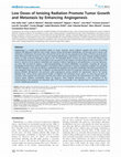 Research paper thumbnail of Low Doses of Ionizing Radiation Promote Tumor Growth and Metastasis by Enhancing Angiogenesis